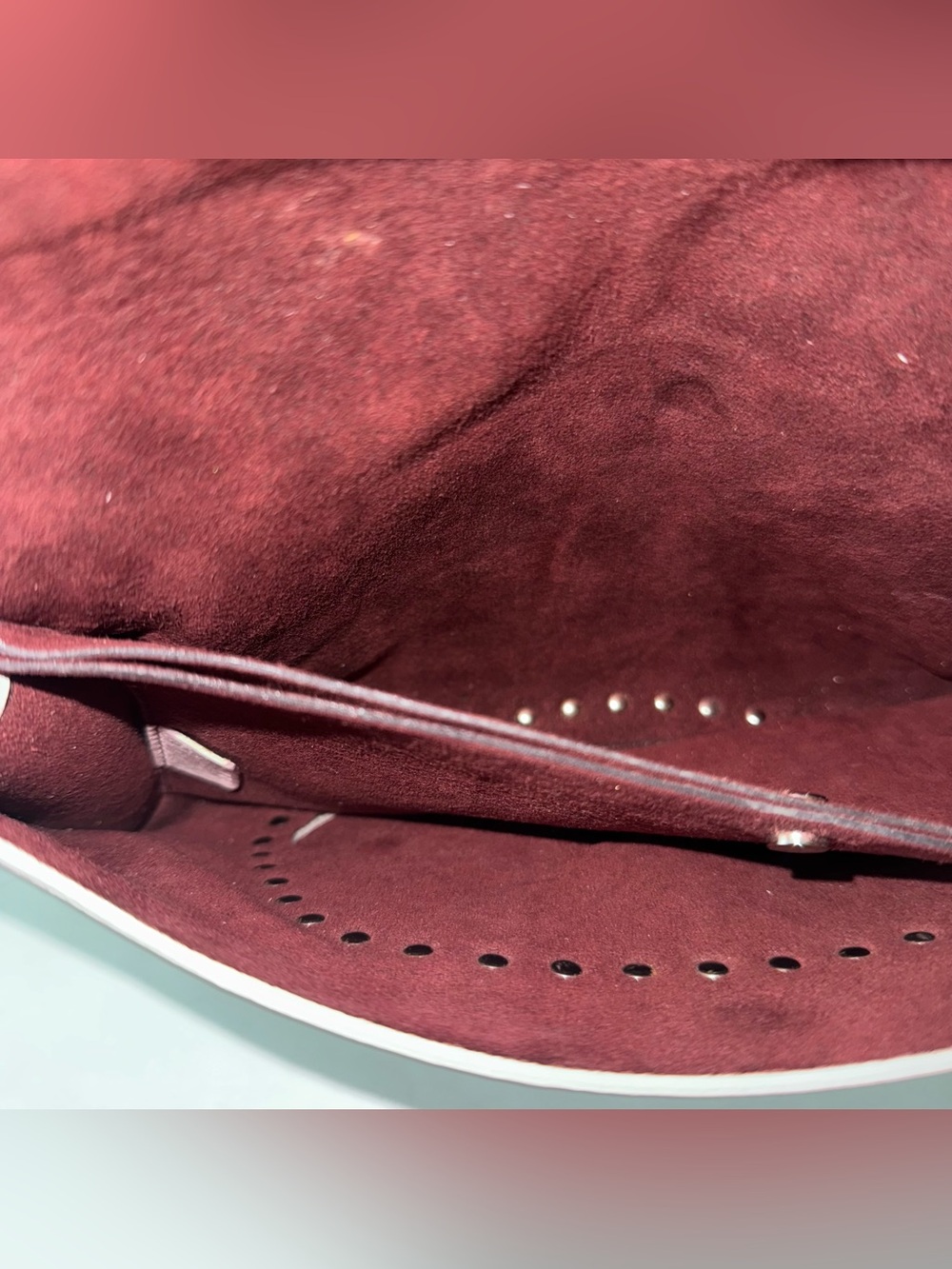 Celine Triomphe Poulbot Vintage Italy Designer Shoulder Bag Pink Studded - Picture 14 of 16